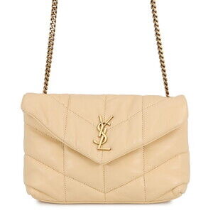 Saint Laurent Paris Chain Shoulder Bag Loulou Puffer Leather